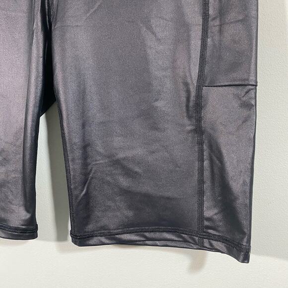 Savvi Women’s Sheen Black Side Pocket Code Bike Shorts Size XL NWT - Picture 5 of 9